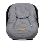 Open Box CozyBaby Quilted Infant Car Seat Cover w/ Dual Zippers & Elastic Edge