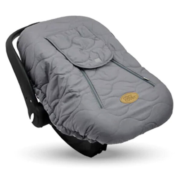 Open Box CozyBaby Quilted Infant Car Seat Cover w/ Dual Zippers & Elastic Edge