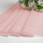 OVZME Blush Pink Sheer Curtain Panel Pair 63 inch Length, Light Filtering Window Curtain Drapes Treatment for Kitchen, Bedroom Living and Children Room, Voile Top Dual Rod...