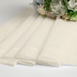 OVZME Cream Sheer Curtains 84 inch Length 2 Panels Set, Semi Transparent Voile Rod Pocket Sheer Window Drapes for Bedroom Living Room Dining Wedding Party Backdrop, 2 Pieces 42W...