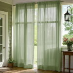 OVZME Extra Long Sheer Curtains 120 inches Length 2 Panels, Elegant Texture Semitransparent Vertical Window Shade Backdrops for Home Office Sunroom Country House, 42 Wide x 120...