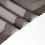 OVZME Extra Long Sheer Window Curtain 120 inch 2 Pcs,Rod Pocket Durable Soft Touching Backdrop Drapes Window Treatments for Living Room/Farmhouse/Hotel,42W x 120L inches,Chocolate