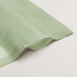 OVZME Light Green Sheer Curtain Panel Pair 63 inch Length,Light Filtering for Kitchen, Bedroom Living Room and Children Room, Voile Top Dual Rod Pocket,2 Pack of 42"x63" Size