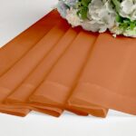 OVZME Orange Sheer Curtains 84 inch Length 2 Panels Set, Semi Transparent Voile Rod Pocket Sheer Window Drapes for Bedroom Living Room dining Wedding Party Backdrop, 42W x 84L...