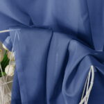 OVZME Royal Blue Sheer Scarf Valances for Windows 216 in Extra Long, Window Scarf Drapes Rod Pocket Backdrop for Living Room, 1PC, 42 x 216 Inch, Royal Blue
