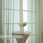 OVZME Sage Green Sheer Curtains 96 Inches Long 2 Panels with Rod Pocket, Soft Voile Light Filtering & Privacy Fabric, Elegant Drapes for Living Room or Bedroom Windows, Each 59"...