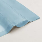 OVZME Sky Blue Sheer Window Curtains 63 inch Length 2 Pcs, Rod Pocket Voile Drapes for Bedroom Living Room Semi Sheer Curtain Panels Window Treatments for...
