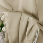 OVZME Taupe Sheer Extra Long Curtains 216 Inch Length, Rod Pocket Window Scarf Backdrop for Party, 1PC, 42 x 216 Inch, Taupe