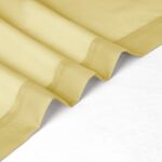 OVZME Yellow Sheer Curtains 54 Inches Long 2 Panels, Light Filtering Sheer Panels for Kitchen Elegant Airy Transparent Draperies for Gilrs Living Room Nursery Room, Dual Rod...