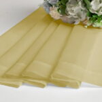 OVZME Yellow Sheer Curtains 54 Inches Long 2 Panels, Light Filtering Sheer Panels for Kitchen Elegant Airy Transparent Draperies for Gilrs Living Room Nursery Room, Dual Rod...