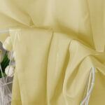 OVZME Yellow Sheer Curtains 54 Inches Long 2 Panels, Light Filtering Sheer Panels for Kitchen Elegant Airy Transparent Draperies for Gilrs Living Room Nursery Room, Dual Rod...