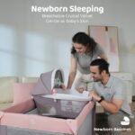 Pamo Babe 4-in-1 Baby Playard with Bassinet & Changing Table for Newborn,4-Panels Playpen
