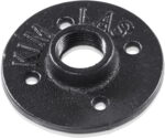 Pamo Industrial Steel Pipe Fitting for DIY Clothing Rack Project - 3/4" Flanges - Pipe Shelving Vintage Style