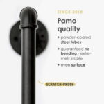 Pamo Industrial Steel Pipe Fitting for DIY Clothing Rack Project - 3/4" Flanges - Pipe Shelving Vintage Style