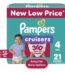 Pampers Cruisers 360 Baby Diapers Size 4, 21 Count (Select for More Options)