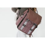 Paperclip Willow Diaper Bag Backpack with Fold-Out Changing Station, Baked Oak Brown