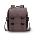 Paperclip Willow Diaper Bag Backpack with Fold-Out Changing Station, Baked Oak Brown