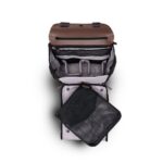 Paperclip Willow Diaper Bag Backpack with Fold-Out Changing Station, Baked Oak Brown