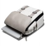 Paperclip Willow Diaper Bag Backpack with Fold-Out Changing Station, Mushroom Beige