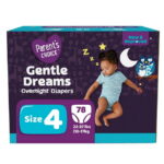 Parent's Choice Gentle Dreams Overnight Diapers Size 4, 78 Count (Select for More Options)