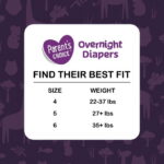 Parent's Choice Gentle Dreams Overnight Diapers Size 6, 58 Count (Select for More Options)