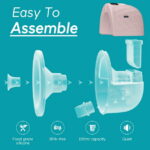 Paruu Wearable Breast Pump Hands-Free, Portable Breast Pump,Electric Breast Pump with 4 Modes & 9 Levels, 2 Pack