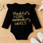 PatPat 3pcs Baby Girls Holy Cow Long Sleeve Romper and Bowknot Trousers Set,Fall Clothes Newborn Outfit,0-18 Month