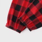 PatPat Baby Girl Christmas Outfit Long Sleeve My First Christmas Reindeer Romper Plaid Pants Headband Set Winter Clothes 6-9 Months