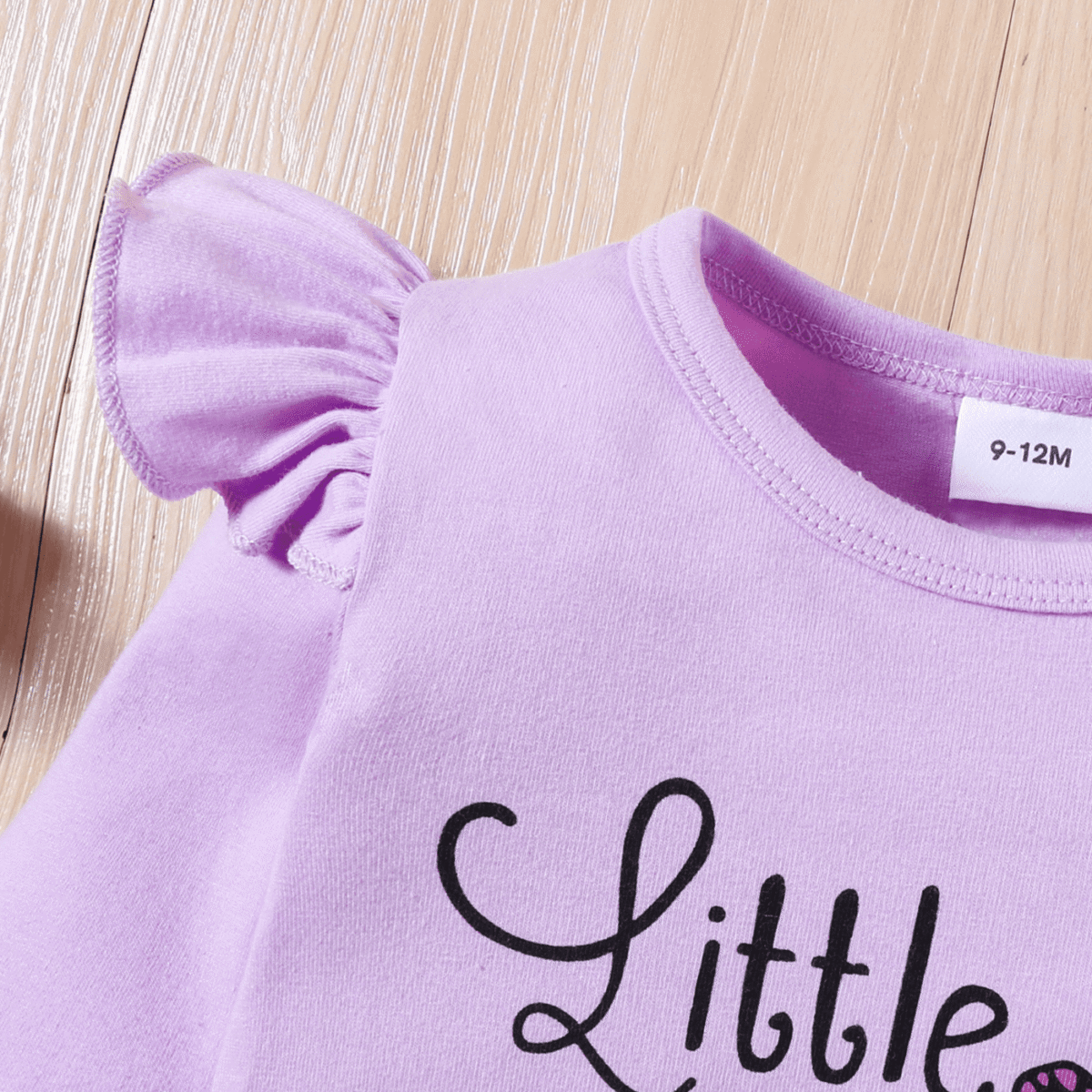 PatPat Baby Girl Clothes 3pcs Ladybug Letter Print Romper and Bowknot Trousers with Headband Set