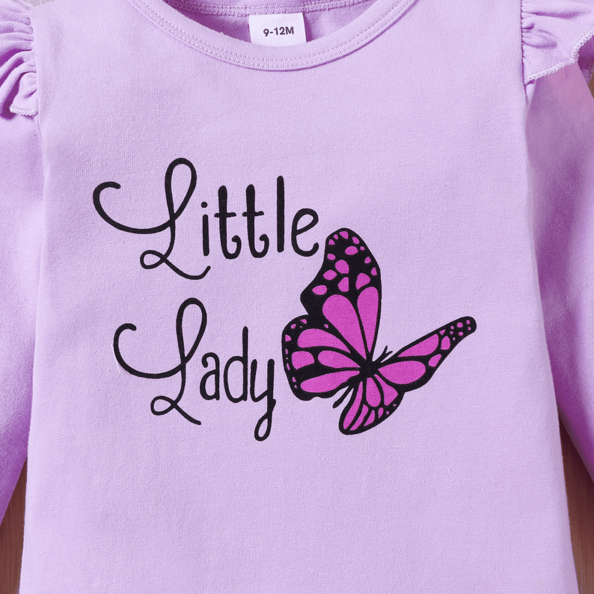 PatPat Baby Girl Clothes 3pcs Ladybug Letter Print Romper and Bowknot Trousers with Headband Set