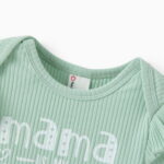 PatPat Baby Girl Clothes Green Summer Ruffle Sleeve Bodysuit Set Baby Shower Gift Idea Baby Clothes for Girls with Baby Headbands 0-3 Months