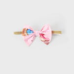PatPat Baby Girl Outfit Set Long Sleeve Ruffle Bodysuit Donut Pants Cute Headband Sweet Pink Birthday Gift for Baby Girls 0-3 Months