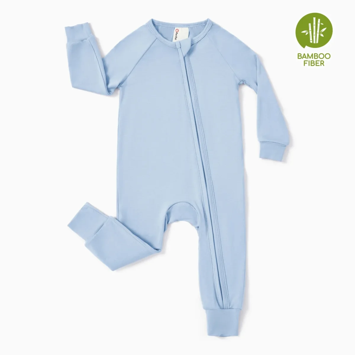 PatPat Baby Pajamas Newborn Boy Bodysuit Viscose from Bamboo Footless Zip Bodysuits Baby Sleep N Play Pajamas for Boys and Girls Gift 2Pack,3-6 Months