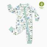 PatPat Baby Pajamas Viscose from Bamboo Footless Zip Bodysuits Baby Sleep N Play Pajamas for Boys and Girls 2Pack,0-24 Months