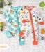 PatPat Bamboo Baby Pajamas Baby Girl Gifts Snug Fit Zipper Long-Sleeved Baby Bodysuits Sleepwear,2Pack,0-24 Months