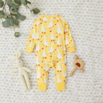 PatPat Bamboo Baby Pajamas Baby Girl Gifts Snug Fit Zipper Long-Sleeved Baby Bodysuits Sleepwear,2Pack,0-24 Months