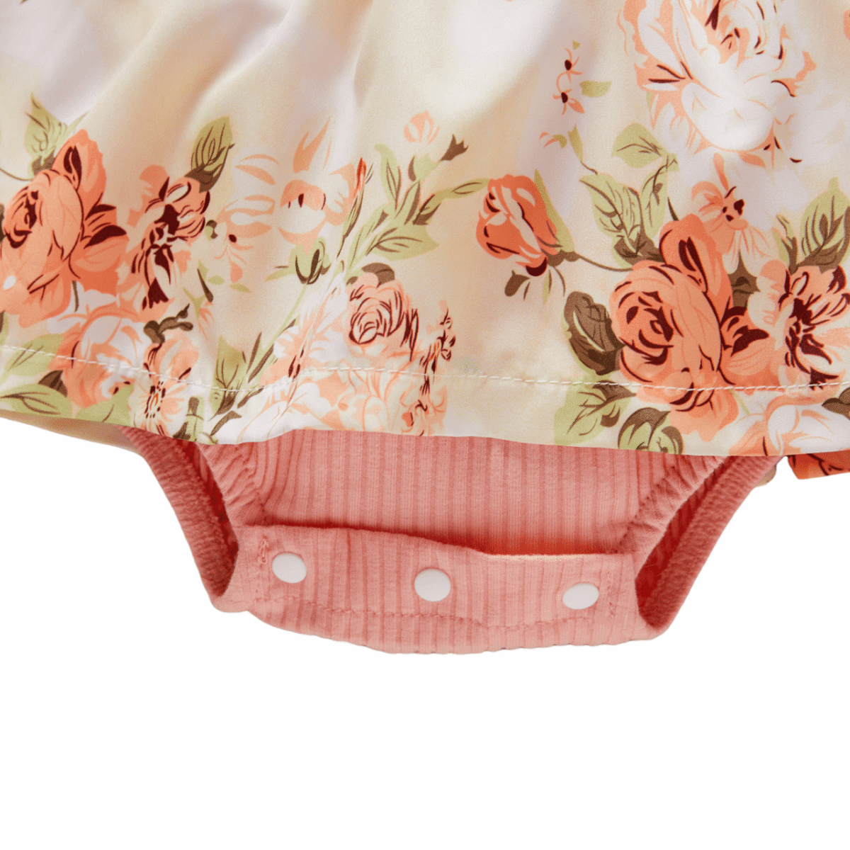 PatPat Ribbed Floral Baby Romper Dress Long Sleeve,Long Sleeve Bodysuits Infant Jumpsuit Clothes,0-18month