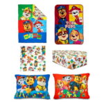 Paw Patrol 5-Piece Toddler Bedding Set & Blanket, Blue, Unisex