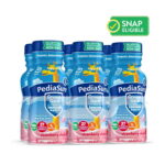 PediaSure Grow & Gain with Immune Support, 7g Protein, Strawberry, 8-fl-oz Bottle, 6 Shakes