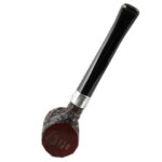 Peterson Donegal Rocky - Handmade Irish Pipe, Hand Crafted Wood Pipe, Polished Rustic Briar With Textured Finish, Collectible Briar Pipe Made in Ireland, Rusticated (701)