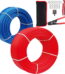 PEX-B Pipe/Tool Kit,1/2 Inch 2 Rolls Blue & Red Each 100 Feet (200 ft) PEX Tubing Pipes with Crimping Tool,Cinch Clamps,Cutter,for Potable Hot/Cold Water Plumbing Application