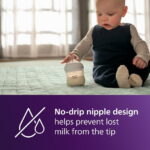 Philips Avent Natural Baby Bottle with Natural Response Nipple (Slow Flow, Flow 2), 4oz, 3-Pack, SCY900/93