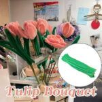 Pipe Cleaners Set | 100-Pack Candy Color Chenille Stems | 12 Inch x 6mm Flexible Craft Supplies | Soft Fiber for DIY Arts | Twisting, Shaping, Decoration | Pipe Cleaning...
