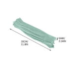 Pipe Cleaners Set | 100-Pack Candy Color Chenille Stems | 12 Inch x 6mm Flexible Craft Supplies | Soft Fiber for DIY Arts | Twisting, Shaping, Decoration | Pipe Cleaning...
