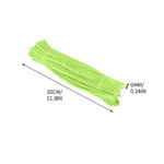 Pipe Cleaners Set | 100-Pack Candy Color Chenille Stems | 12 Inch x 6mm Flexible Craft Supplies | Soft Fiber for DIY Arts | Twisting, Shaping, Decoration | Pipe Cleaning...