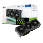 PNY GeForce RTX 5080 OC 16GB 256-Bit GDDR7 DLSS 4.0 PCI Express 5.0 x16 Graphics Card VCG508016TFXPB1-O