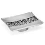 Popular Bath Sinatra Silver Collection - Bathroom Sink Soap Dish