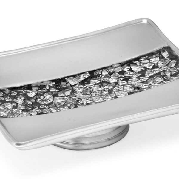 Popular Bath Sinatra Silver Collection - Bathroom Sink Soap Dish