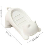 Pretty Cute Cat Soap Dish Soap Box, Self Draining Soap Tray Container with Drainage, Cat Ceramic Soap Dishes,Soap Holder with Drainfor Bathroom Shower Kitchen Decor