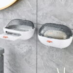 PRETXORVE Soap Dish Holder Shower Bar Soap Holder with Drainage Port Wall Mounted Soap Box for Shower, Bathroom, Bathtub, Kitchen Sink, Keep Soap Bars Dry
